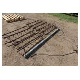 2 drag section wide yard drag w/evener