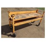 Bench - heavy duty, on wheels