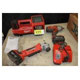 Milwaukee tools, batteries, charger