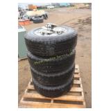 4 tires on aluminum Ford rims