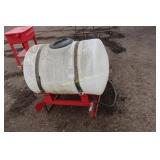 Sprayer 3pt pump & 120 gal tank cracked