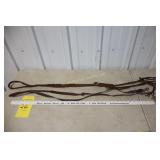 2 pair leather reins