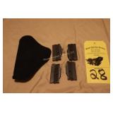 4 - .22 mags & pistol holster