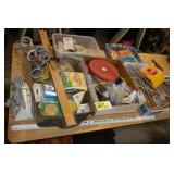 Hardware, Shelf Brackets, iron, coax cable, misc.