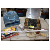 Roller Skates, Cards, Bowling ball