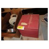 punch bowl, platter, kitchen items