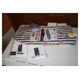 Dress shirts XXL & 10.5 shoes, mini iron board NEW