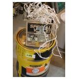 Metal Barrel & Ropes