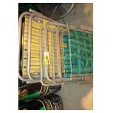Lawn Chairs (4 Green Chairs 1 Lounger)