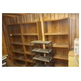 3 Sauder Book Shelves & Metal Shelf