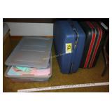 Suit cases and lace