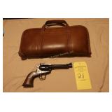 .22 Ruger Pistol Single 6 w/case 2 extra cylinders