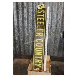 Steeler Country sign & C-clamps