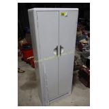 Retro metal garage cabinet & contents
