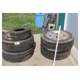 4 - Aluminum Rims with used tires