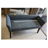 Vintage Blue Settee 49 1/2' Long Seat is 17' Tall