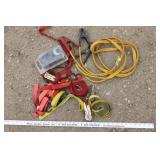 Jumper Cables and Ratchet Straps