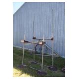 Dock lift metal stand