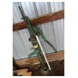 antique pump jack - base is cracked