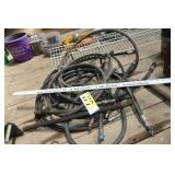 assorted hydraulic hoses