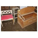 Toy chest, seat, & step