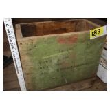 Wooden Crate and enamel