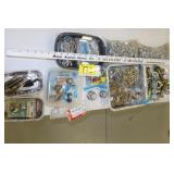 Pins, nuts, bolts, drill bits