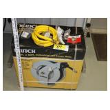 Klutch Industrial Air Hose Reel NIB & connectors