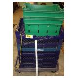 flats on rolling cart
