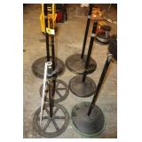 6 metal rope holders