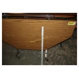 5ft folding Octagonal Table on Wheels
