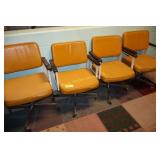 4 Retro Chairs Yellow