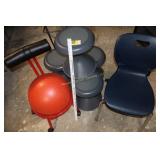 Stools & Ball Chair