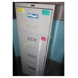 4 Drawer File cabinet Global