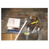 small fence posts & misc hand tools, etc