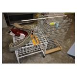 2 Wire Racks on Wheels