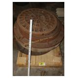 Cast man hole covers