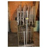 Folding chairs on Cart