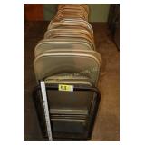 Folding chairs on Cart
