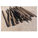 7' x 4x4' wooden brown oil treat posts