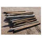 7' wooden posts