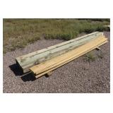 3 - 10' 8xs and 3 wooden posts 2-12' & 1-10'