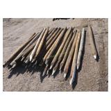 7' wooden posts