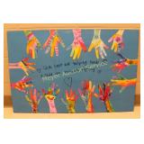 1st Grade Project - Hands Print Wall Art