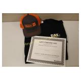 CAT Blk T-shirt 2XL, Cap & Plainsman 3 mth, 6" Sub