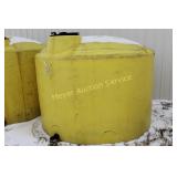 1000 Gallon Yellow Plastic Storage Tank