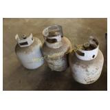 3 Propane Tanks