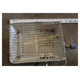 Tote of sm 2lb Propane cylinders & infrared heater