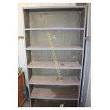 Tall Grey Metal Shop Cabinet