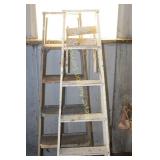 2 - Wooden Step Ladders